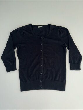 Halogen Black 3/4 Cardigan Small